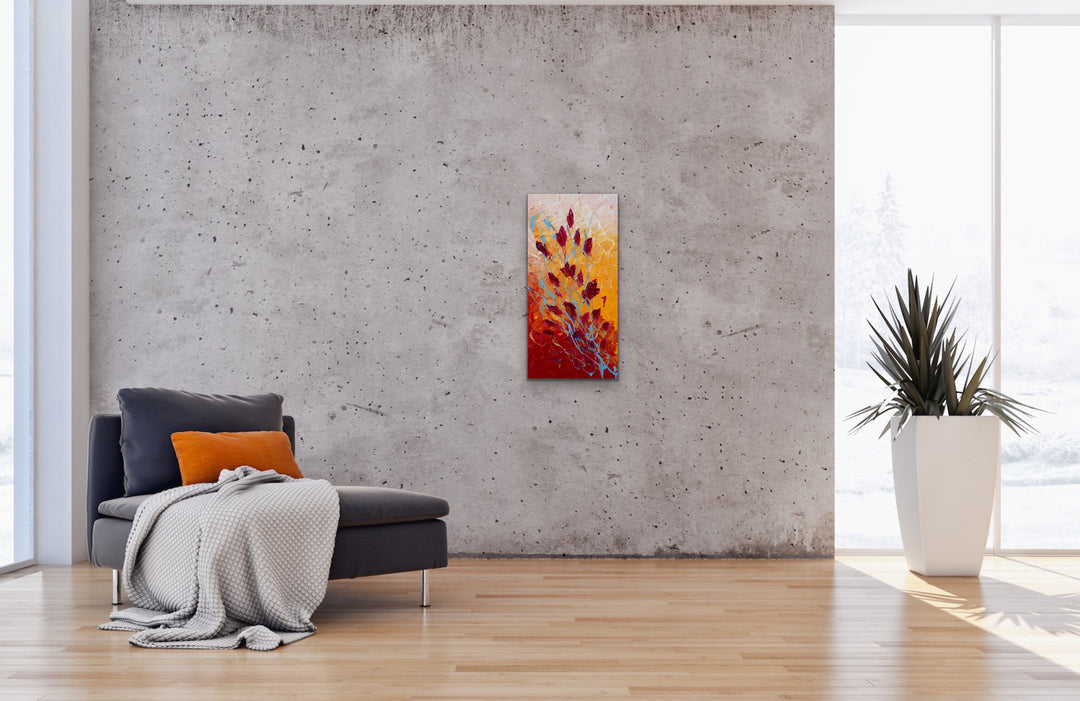 Splendid - 24x12 - Original Contemporary Modern Abstract Paintings by Preethi Arts