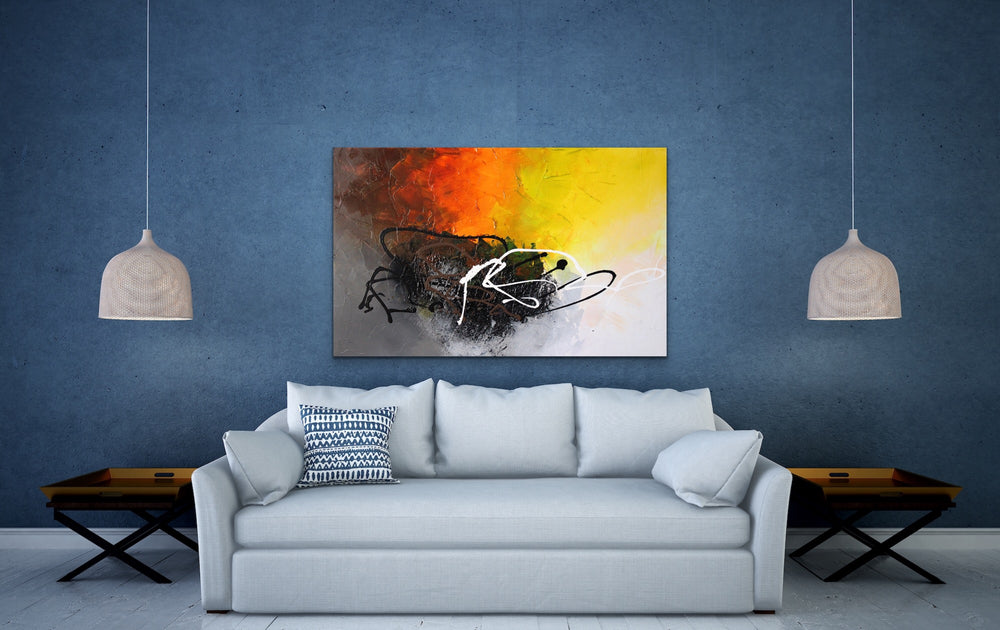 Evolve - 30x48 - Abstract painting, Modern Art, Wall art, Canvas painting, Framed art, Minimalist art
