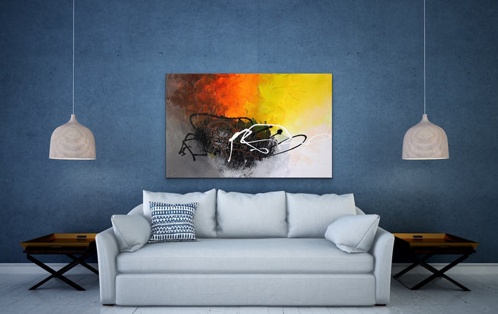 Evolve - 30x48 - Abstract painting, Modern Art, Wall art, Canvas painting, Framed art, Minimalist art