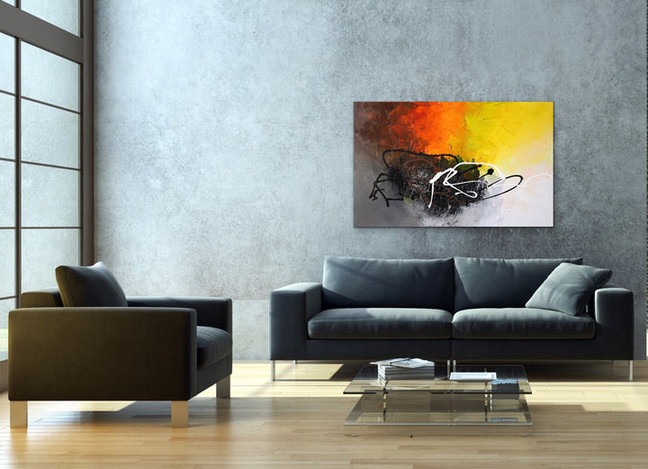 Evolve - 30x48 - Abstract painting, Modern Art, Wall art, Canvas painting, Framed art, Minimalist art