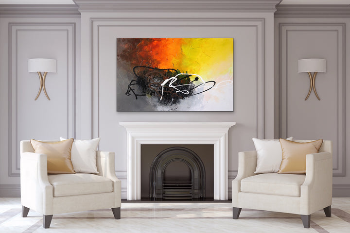 Evolve - 30x48 - Abstract painting, Modern Art, Wall art, Canvas painting, Framed art, Minimalist art