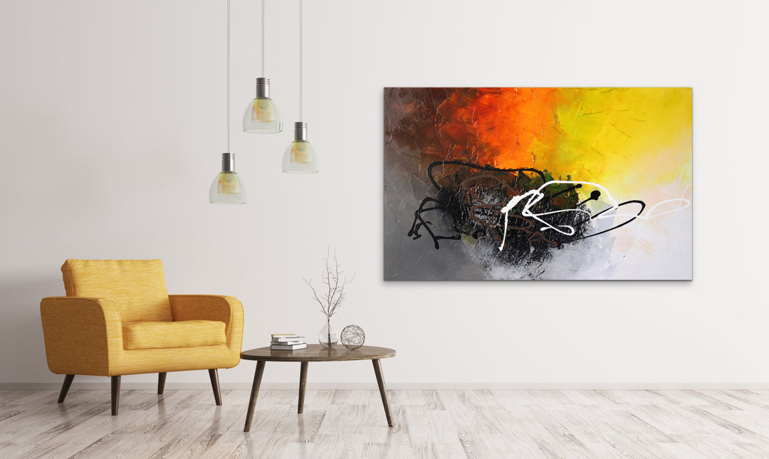 Evolve - 30x48 - Abstract painting, Modern Art, Wall art, Canvas painting, Framed art, Minimalist art