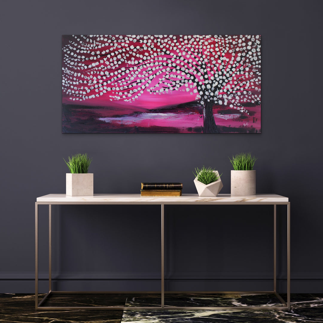 Wonderland - 24x48 - Original Contemporary Modern Abstract Paintings by Preethi Arts