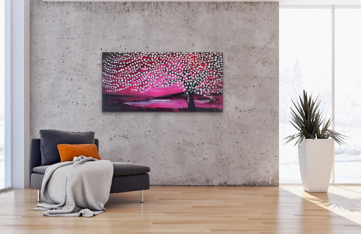Wonderland - 24x48 - Original Contemporary Modern Abstract Paintings by Preethi Arts
