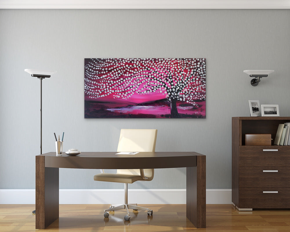 Wonderland - 24x48 - Original Contemporary Modern Abstract Paintings by Preethi Arts