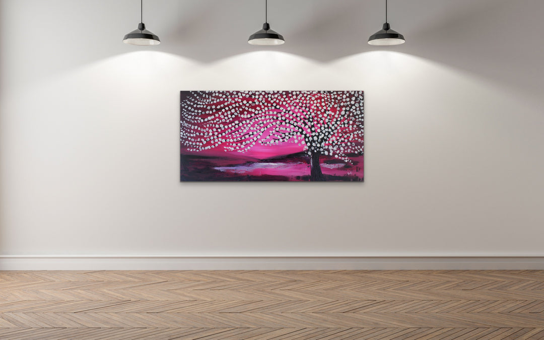 Wonderland - 24x48 - Original Contemporary Modern Abstract Paintings by Preethi Arts