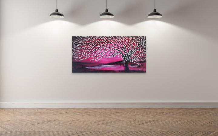 Wonderland - 24x48 - Original Contemporary Modern Abstract Paintings by Preethi Arts
