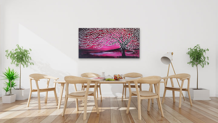 Wonderland - 24x48 - Original Contemporary Modern Abstract Paintings by Preethi Arts