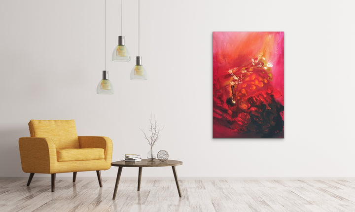 Vaccumlessspace - 36x24 - Original Contemporary Modern Abstract Paintings by Abstract painting, Modern Art, Wall art, Canvas painting, Framed art, Minimalist art