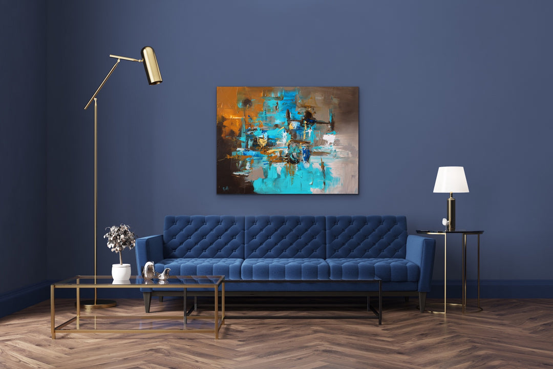 Crystal Cure - 30x40 - Abstract painting, Modern Art, Wall art, Canvas painting, Framed art, Minimalist art