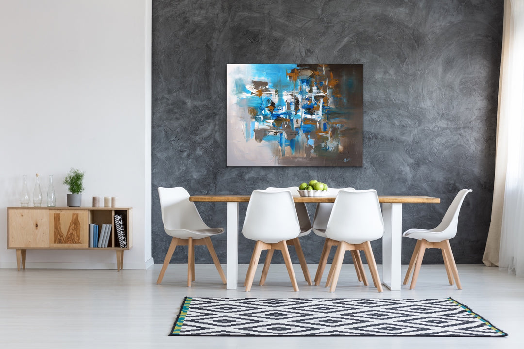 Skyland - 30x40 - Abstract painting, Modern Art, Wall art, Canvas painting, Framed art, Minimalist art