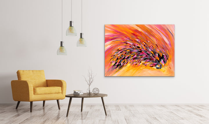 Surprise Party - 40x30 - Original Contemporary Modern Abstract Paintings by Preethi Arts
