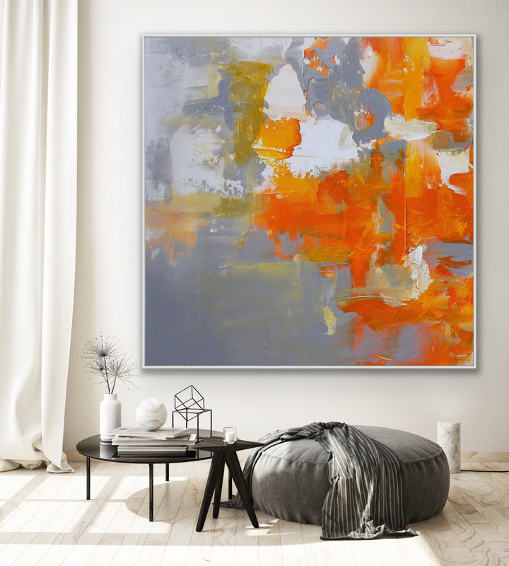Melting  - Abstract painting, Minimalist Art, Framed painting, Wall Art, Wall Decor, Large painting, Local Artist