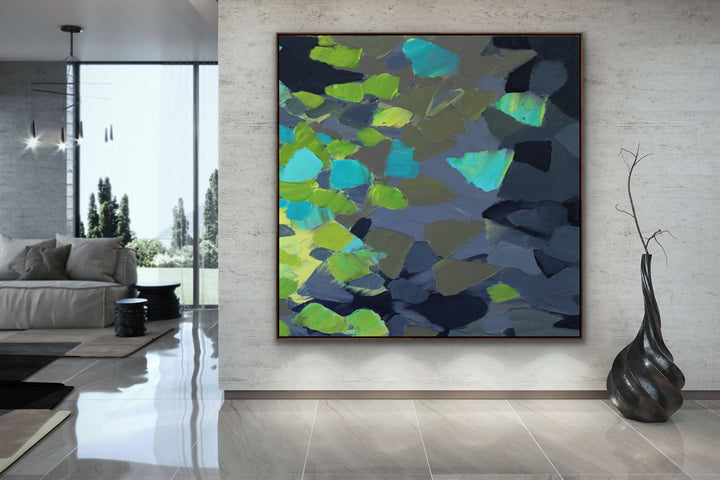 Flying nature  - Abstract painting, Minimalist Art, Framed painting, Wall Art, Wall Decor, Large painting, Local Artist
