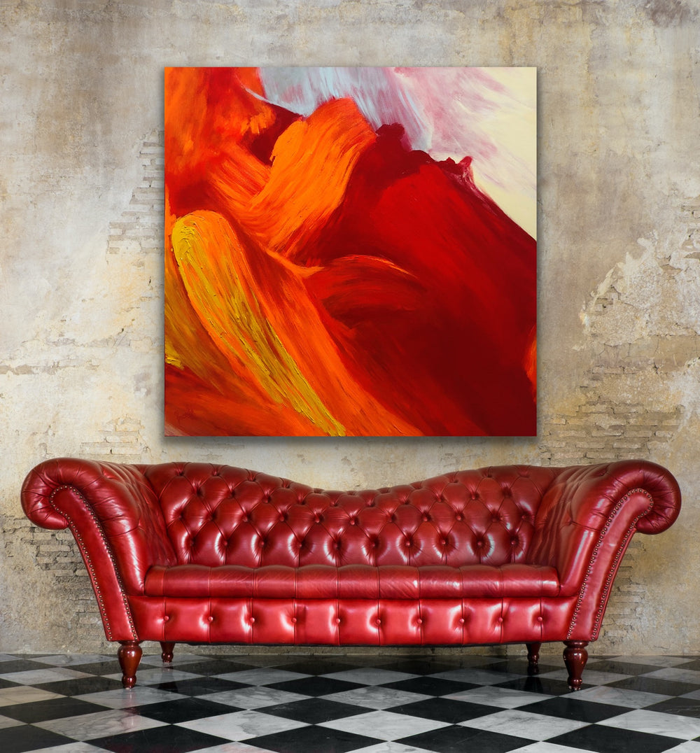 Attractive- 48x48 - Abstract painting, Modern Art, Wall art, Canvas painting, Framed art, Minimalist art
