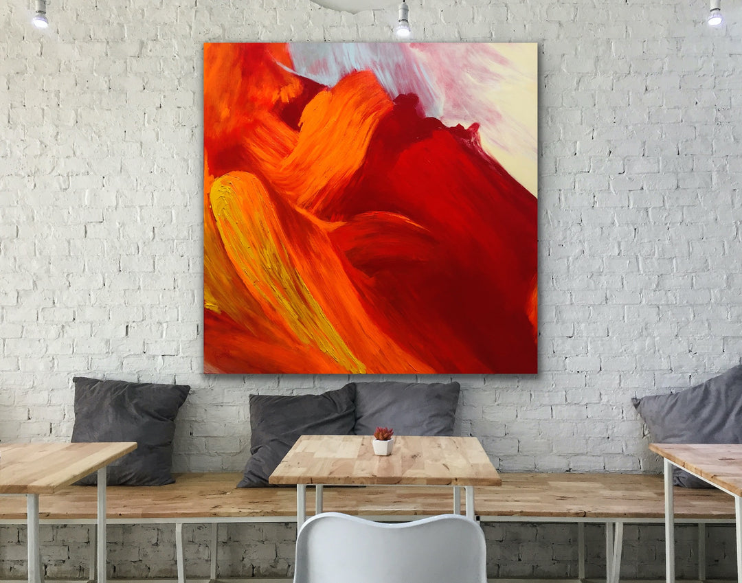 Attractive- 48x48 - Abstract painting, Modern Art, Wall art, Canvas painting, Framed art, Minimalist art