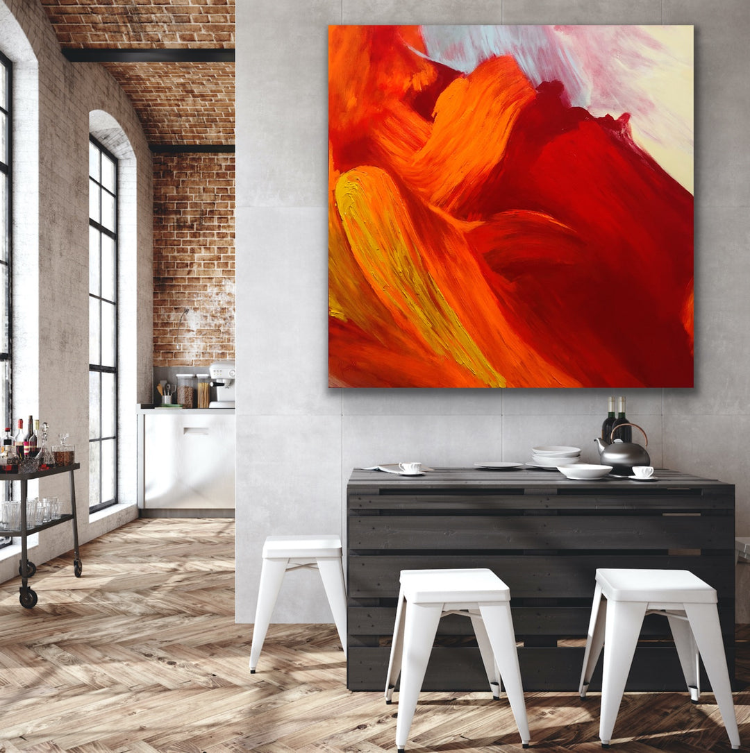 Attractive- 48x48 - Abstract painting, Modern Art, Wall art, Canvas painting, Framed art, Minimalist art
