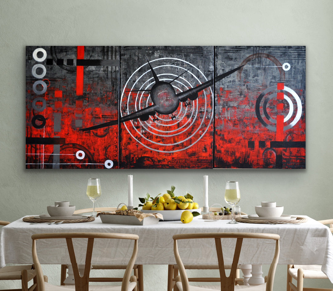 Heads up display  - Abstract painting, Minimalist Art, Framed painting, Wall Art, Wall Decor, Large painting, Local Artist