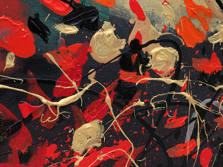 Happy Mood - 24x48 - Abstract painting, Modern Art, Wall art, Canvas painting, Framed art, Minimalist art