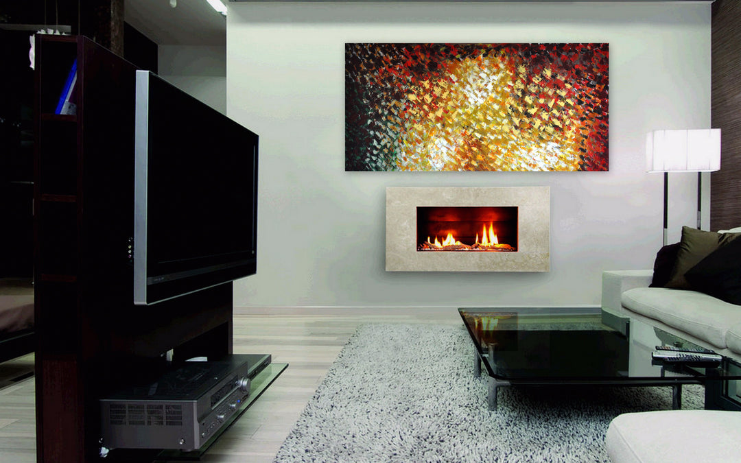 Petals - 24x48 - Original Contemporary Modern Abstract Paintings by Preethi Arts
