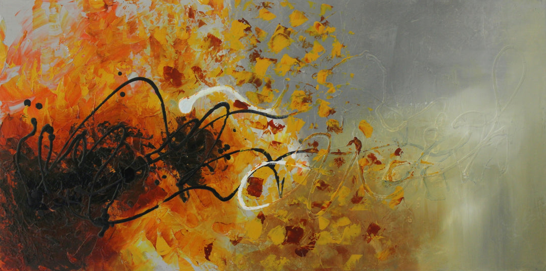 Mystery - 24x48 - Abstract painting, Modern Art, Wall art, Canvas painting, Framed art, Minimalist art