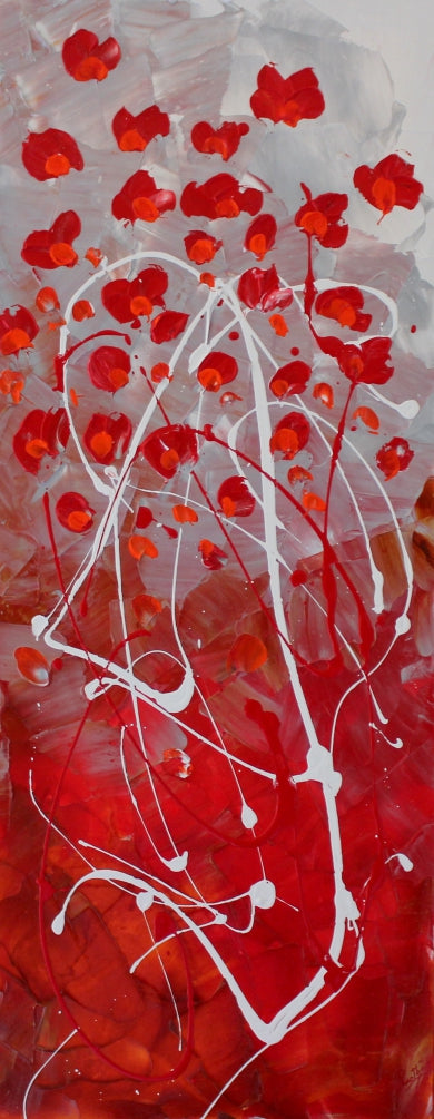 New Life  - 16x40 - Abstract painting, Modern Art, Wall art, Canvas painting, Framed art, Minimalist art