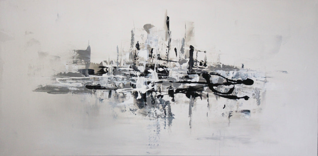 Posh - 24x48 - Abstract painting, Modern Art, Wall art, Canvas painting, Framed art, Minimalist art