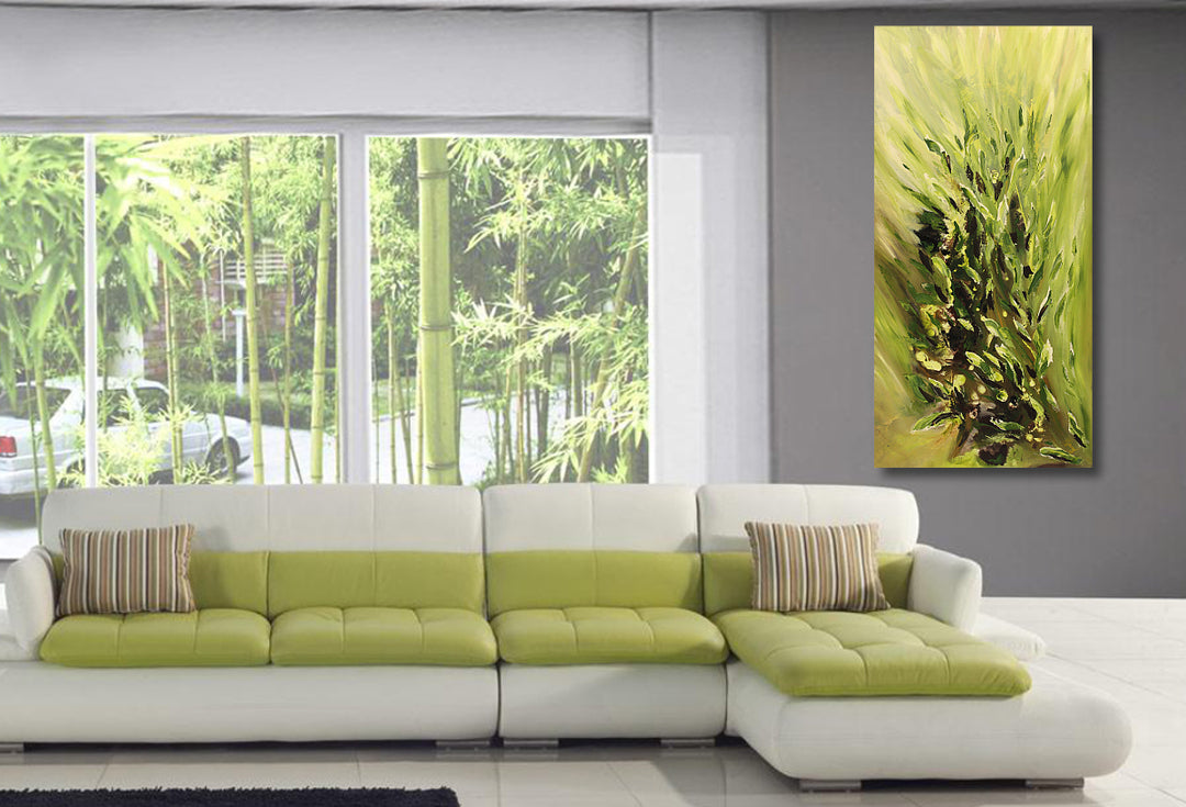 The cure - 24x48 - Original Contemporary Modern Abstract Paintings by Preethi Arts