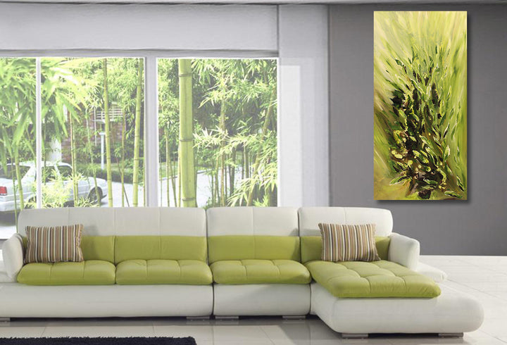 The cure - 24x48 - Original Contemporary Modern Abstract Paintings by Preethi Arts