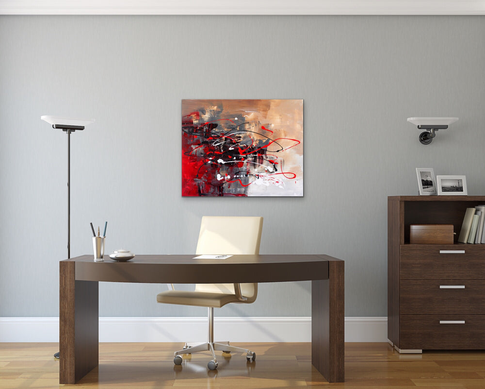 Gazing - 24x30 - Abstract painting, Modern Art, Wall art, Canvas painting, Framed art, Minimalist art