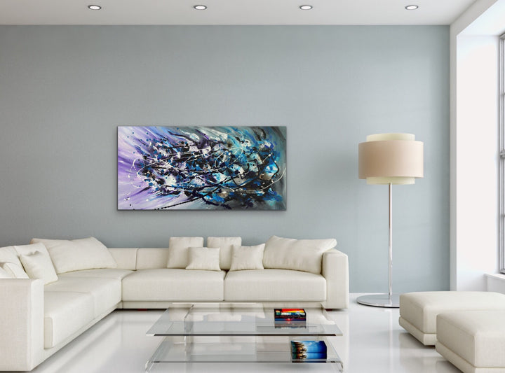 Smashing - 24x48 - Abstract painting, Modern Art, Wall art, Canvas painting, Framed art, Minimalist art