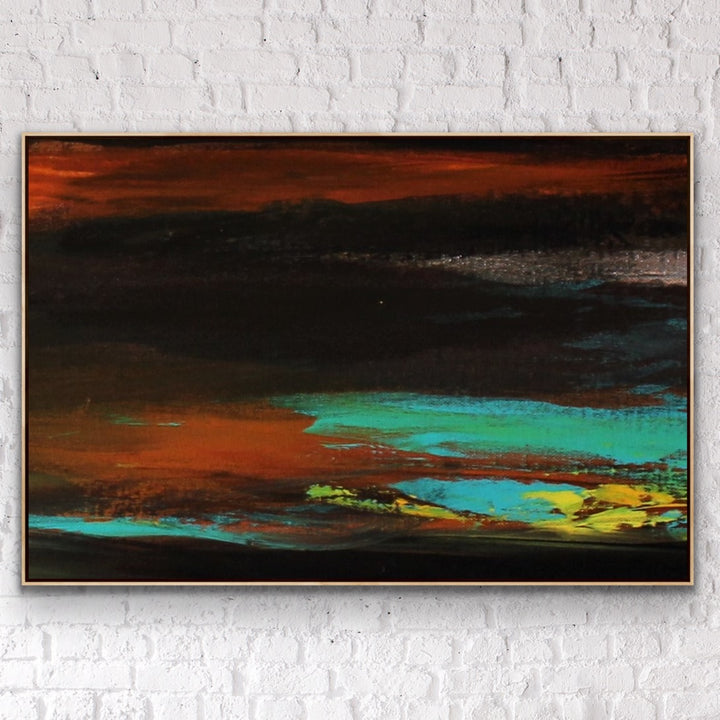 Evening walk  - Abstract painting, Minimalist Art, Framed painting, Wall Art, Wall Decor, Large painting, Local Artist
