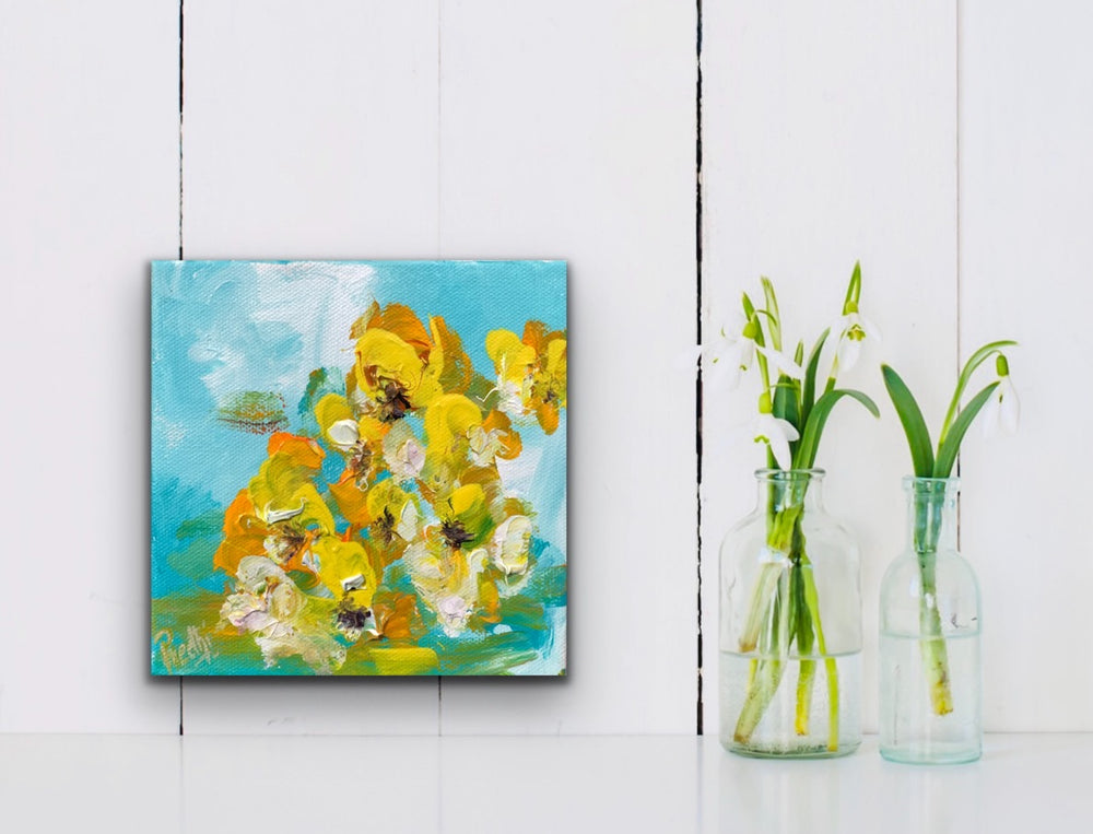 Forever 5 - 6x6 - Abstract painting, Modern Art, Wall art, Canvas painting, Framed art, Minimalist art