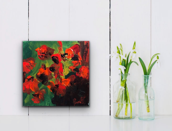Romance 8 - 6x6 - Abstract painting, Modern Art, Wall art, Canvas painting, Framed art, Minimalist art